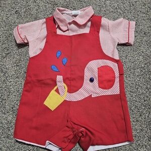 Charming Red Elephant Kids Set